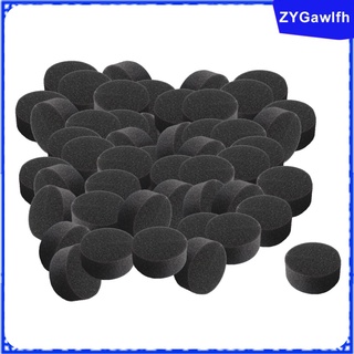 50 Pieces Soilless Hydroponic Sponge Fits for Greenhouse Cultivation & Vegetable Planting,Black,45mm Diameter
