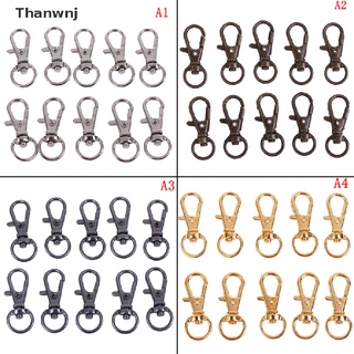 [Thanwnj] 10Pcs Swivel Trigger Clips Snap Hooks Lobster Clasp Keychain Bag DIY Craft Key FDX