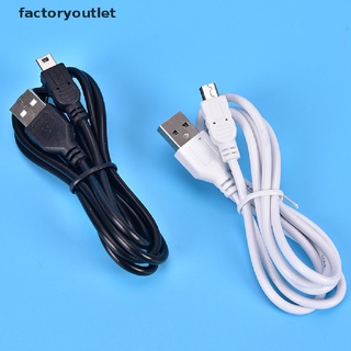 [factoryoutlet] Mini Cable USB de 1 m de largo, sincronización y carga, tipo A A 5 pines, B, cargador de teléfono caliente (1)