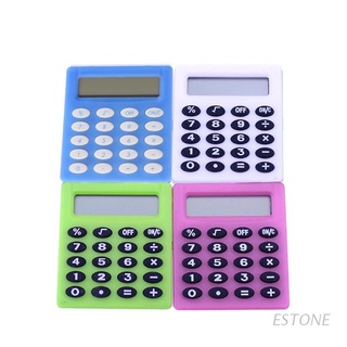 estone mini calculadora electrónica portátil color caramelo calculadora de bolsillo para estudiantes suministros escolares