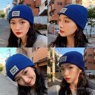 Winter All-matching flanging hat women's autumn and winter high-profile figure Korean style Trendy winter cold-proof pat