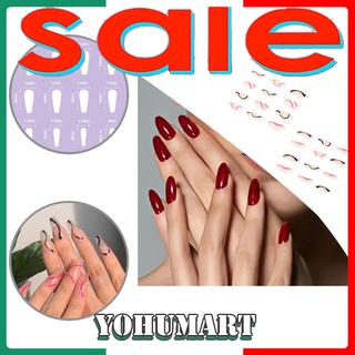 <over> Smooth Surface Nail Art Patch Nail Art Wave Color Matching Patch Fadeless for Dating