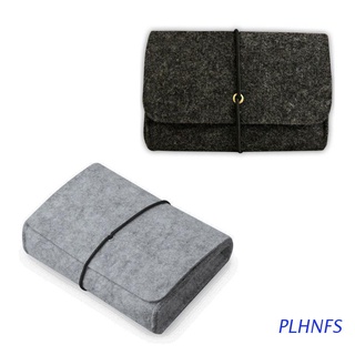 PLHNFS Soft Felt Protective Sleeve Portable Storage Bag Pouch for Charger Mouse Power Adapter Carrying Case