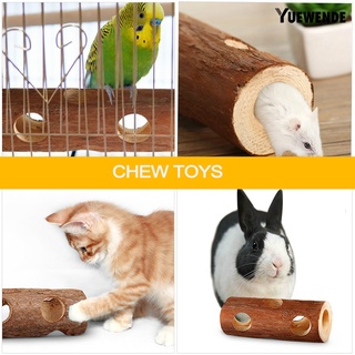 ye mascota hámster ratones jerbos de madera natural túnel tubo pájaro gato conejo juguete