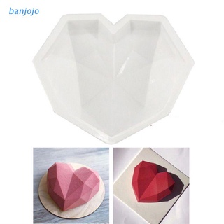 explosión 3d diamante amor forma de corazón moldes de silicona para hornear pasteles esponja gasa mousse pastelería postre moldes de grado alimenticio (1)