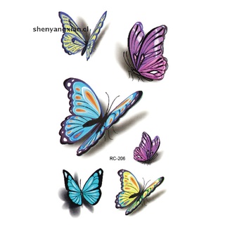 (nuevo) calcomanía sexy impermeable temporal tatuaje temporal colorido mariposa falsos tatuajes shenyangxian.cl