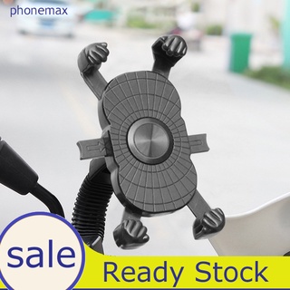 phonemax soporte estable de una mano operación abs a prueba de golpes motocicleta teléfono navegación clip soporte para motocicleta