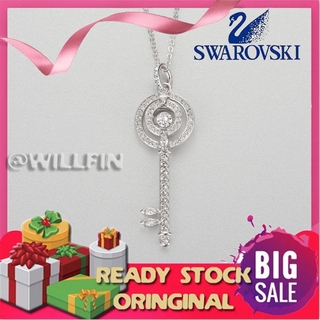 Swarovski charms collar Swarovski A corazón llave romántica moda collar cristal Kalung mujeres con caja de regalo