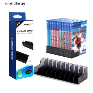 [grandlarge] 2 unidades de consola de juegos, caja de tarjetas, soporte de almacenamiento para accesorios ps4