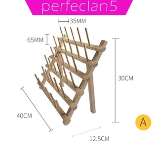Perfeclan5 soporte De madera Para Costura De 33 carretes/Organizador De exhibición/Bordado