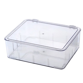 Hogar refrigerador compartimento caja de almacenamiento de cocina especial deflector ajustable sellado transparente caja de almacenamiento [auum1]