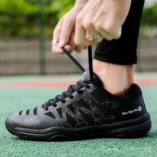 Zapatos de bádminton de los hombres de las mujeres cómodo bádminton zapatillas de deporte de peso ligero zapatos de voleibol de las señoras zapatillas de deporte zapatillas de deporte txAe (4)
