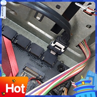 Stsez Plug Play placa base convertidor placa base SATA 7Pin 90 grados en ángulo compacto cabezal sin pérdidas para SSD (1)