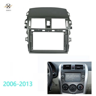 Car Radio Fascia Trim Kit, 9 Inch 2 Din Dash Panel DVD Frame Install Kit for Toyota Corolla 2006-2013