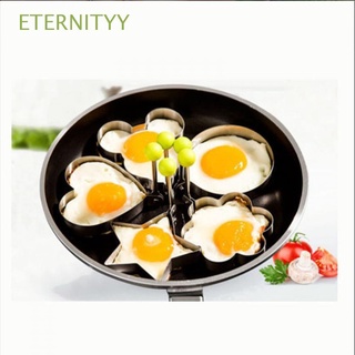 ETERNITYY Heart Fried Egg Mold Pancake Tools Stainless Steel Star Kitchen Shaper Ring Practical Cooking