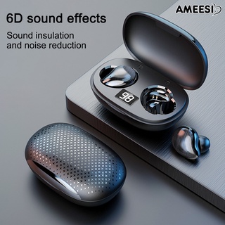 Ameesi auriculares inalámbricos Bluetooth 5.0 reducción de ruido Mini TWS In-ear auriculares deportivos auriculares para teléfono móvil