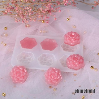 [Shinelight] 6 moldes de silicona de Chocolate de flores de rosa, hecho en casa, DIY, herramientas para hornear manualidades