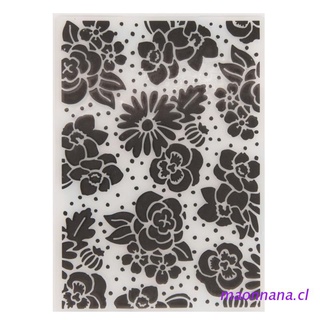 maonn 3d textura en relieve carpeta de plástico hermoso relieve plantilla diy scrapbooking tarjetas hacer papel artesanía suministros