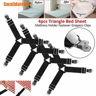 (pequeños Margaritas) 4 X triángulo sábana de cama soporte de colchón sujetador pinzas Clips tirantes correas