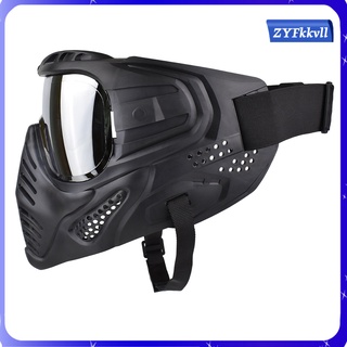 unisex máscara completa respirador equitación cs paintball juegos al aire libre protector (1)