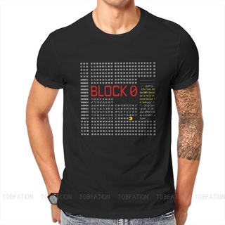 First Genesis Block Bitcoin Blockchain Tecnología Dogecoin Criptomoneda Mineros Meme T Hombres Camiseta