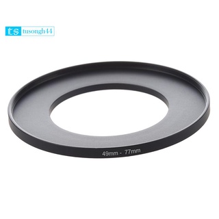 filtro de lente de cámara anillo de paso hacia arriba 49mm-77mm adaptador negro