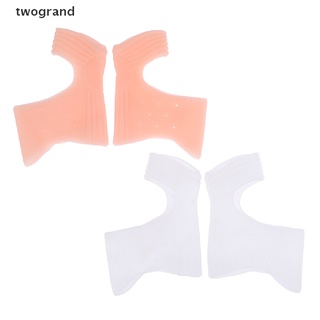 [twogrand] 2Pcs Silicone Hallux Valgus Toe Separator Silicone Insoles Toe Overlapping Pain .