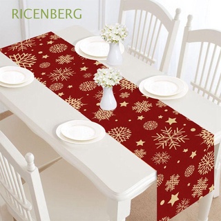 ricenberg rojo decoración de navidad restaurante mantel de navidad camino de mesa decoración de fiesta decoración de vacaciones cocina cena banquete navidad camino de mesa