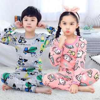Ruiaike niños niñas niños de dibujos animados de terciopelo ropa de dormir traje de niños bebé pijamas conjunto de trajes ropa de dormir traje 2-12Y