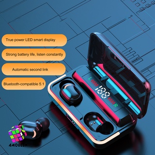 ★amqueen E10 Wireless Earphone Low Latency Cool Breathing Light HiFi Noise Reduction Bluetooth-compatible 5.1 Earbud Headset for Sports