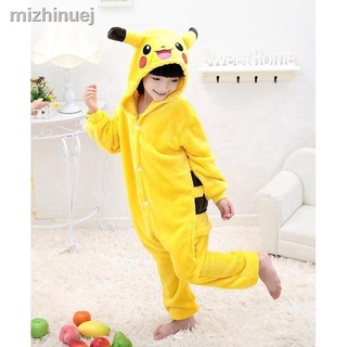 pijamas de franela pikachu de otoño invierno ropa de dormir para niños