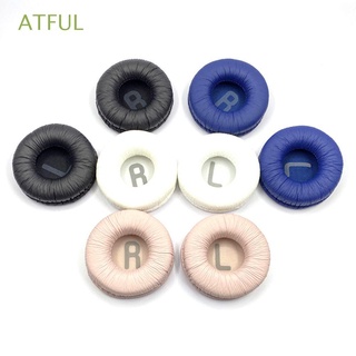 ATFUL 4 Pairs Protein Leather Ear Pads Soft Foam Replacement Accessories New Headset Headphone Cushion Cover
