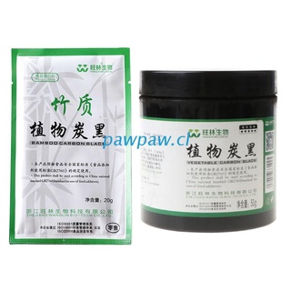 paw 20/50g comestible negro bambú carbón en polvo cosmético ingredientes alimentos diy