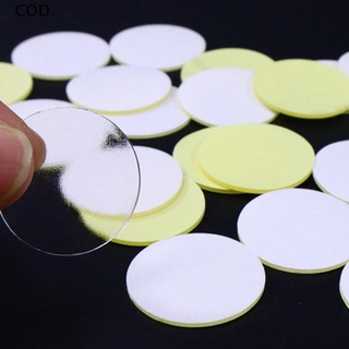 [cod] 100 pzs calcomanías de silicón autoadhesivas transparentes invisibles redondas de doble cara
