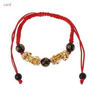 card buddhism seis palabras oro pi xiu kabbalah cadena roja pulsera protección ocular