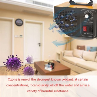 purificador de filtro de aire portátil de la máquina de ozono con interruptor de sincronización ozonizador ozonizador para el hogar coche formaldehído (2)