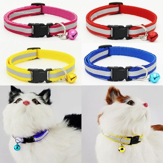 Wx Collar reflectante ajustable para mascotas/gatos/perros/cachorros/hebilla de seguridad/correa para el cuello