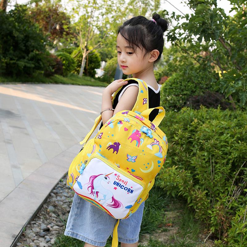 De dibujos animados unicornio niños Casual mochila unicornio bolsa de espalda bolsa de la escuela Beg Sekolah para niños bolsa de viaje