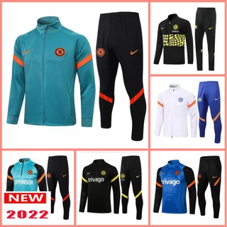 Chelsea 2021 2022 chaqueta Pre-partido chándal con pantalones para hombre chaqueta de entrenamiento camisa de adultos Kits