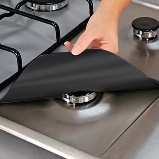 4 Pack Stovetop Burner Covers Reusable Thick Gas Range Protectors Non-stick Liner Heat Resistant stovetop protector (1)