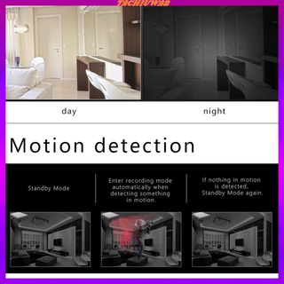 Tachiuwa2 Mini Micro Hd 1080p visión nocturna Para el hogar/oficina/coche