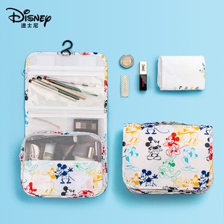 Disney Mickey bolsa de cosméticos de gran capacidad portátil de viaje bolsa de almacenamiento seco y húmedo separado bolsa de aseo multifuncional portátil caja de cosméticos