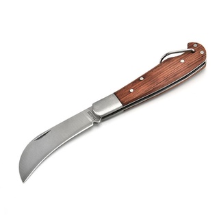 rg 1pc al aire libre edc herramienta mango de madera plegable cuchillo seta cuchillo de camping herramienta de supervivencia
