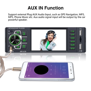 Autoradio Bluetooth Auto Audio Estéreo Reproductor MP5 3.8 Pulgadas Radio Coche FM 1 Din De USB Control Del Volante (6)