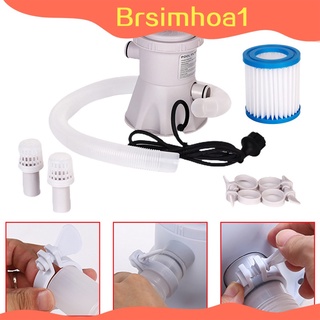 Brsimhoa1 Bomba filtro De agua De Piscina De 110v por encima del piso Para Piscina con Cartucho De 300gph