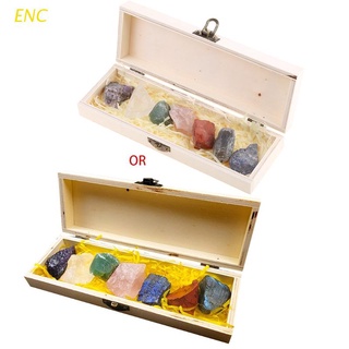 ENC 1 Box Natural Beautiful Colors Rock Gemstones Collection Box Mineral Specimen (1)