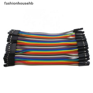 fashionhousehb 40pcs 10cm 1p-1p hembra a hembra jersey alambre dupont cable venta caliente