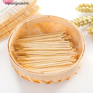yijiangnanhb 200 unids/ bolsa desechable de madera tandenstokers bambú palillo de dientes para el hogar restaurante hotel caliente