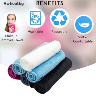 Awheatbg 1pc Reusable Makeup Remover Facial Makeup Removal Towel Microfiber Cloth *Hot Sale