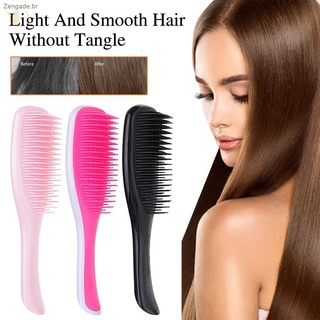 FST Ready Stock Zgd cepillo De pelo para mujer desenredante cepillo para el cabello masaje De cuero cabelludo Anti-Tie (6)